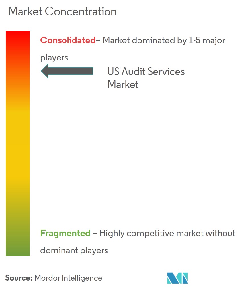 Services d'audit aux États-UnisConcentration du marché